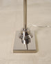 Ralph Lauren Style Adjustable Polished Nickel Pharmacy Floor Lamp