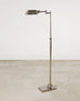 Ralph Lauren Style Adjustable Polished Nickel Pharmacy Floor Lamp
