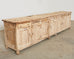Monumental Industrial Style Teak Work Bench Cabinet or Sideboard