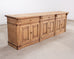 Country French Provincial Bleached Oak Enfilade Sideboard 8 Ft
