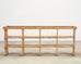 19th C. French Country Pine Farmhouse Cupboard Shelf Étagère 7 Ft