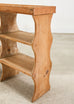 19th C. French Country Pine Farmhouse Cupboard Shelf Étagère 7 Ft