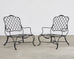 Rose Tarlow Style Iron Twig Garden Six-Piece Patio Suite