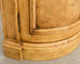 Pair Country French Provincial Marble Top Demilune Sideboards