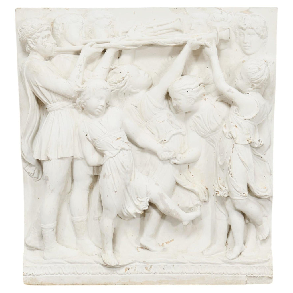 Renaissance Style Plaster Relief Sculpture After Luca della Robbia