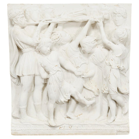 Renaissance Style Plaster Relief Sculpture After Luca della Robbia
