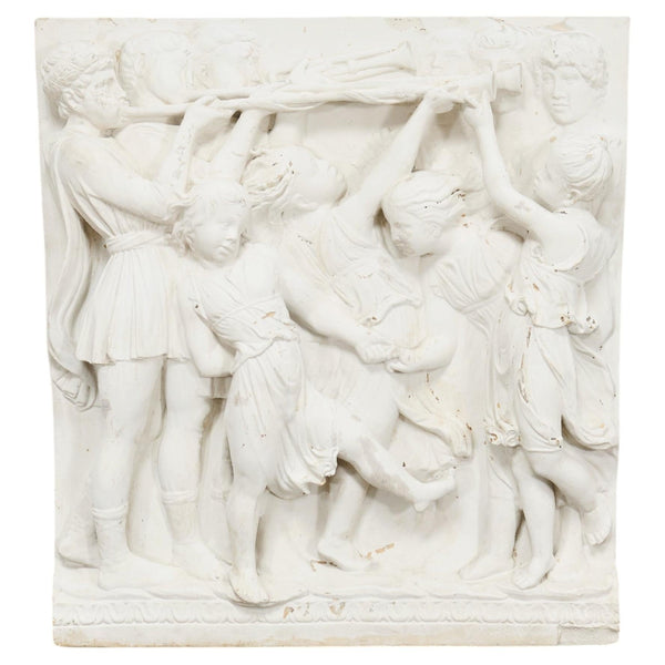 Renaissance Style Plaster Relief Sculpture After Luca della Robbia
