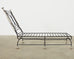 Set of Six Formations Neoclassical Style Iron Estate Chaise Lounges