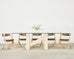 Italian Midcentury Sculptural Travertine Dining Table 7 Ft.