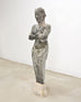 Hellenistic Greco-Roman Hermes Stone Marble Sculpture 5 Ft