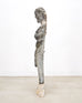 Hellenistic Greco-Roman Hermes Stone Marble Sculpture 5 Ft