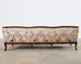 French Provincial Louis XV Style Serpentine Canape Sofa Settee