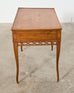 Diminutive Country French Provincial Fruitwood Writing Table Desk