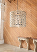 Monumental Ironies Capriz Shell Asilah Quatrefoil Chandelier