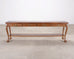 English Queen Anne Style Walnut Two-Tier Console Table 6 Ft