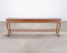 English Queen Anne Style Walnut Two-Tier Console Table 6 Ft