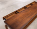 English Queen Anne Style Walnut Two-Tier Console Table 6 Ft