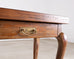 English Queen Anne Style Walnut Two-Tier Console Table 6 Ft