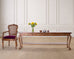 English Queen Anne Style Walnut Two-Tier Console Table 6 Ft