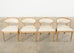 Set of Four Restoration Hardware Swedish Gustavian Style Dining Chairs