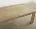 Cerused Distressed Oak Parsons Style Rectangular Dining Table