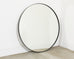 Restoration Hardware Round Bristol Mirror Blackened 42 In.