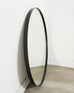Restoration Hardware Round Bristol Mirror Blackened 42 In.