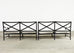 Restoration Hardware Two Piece Carmel Aluminum Garden Sofa 9.5 Ft