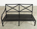 Restoration Hardware Two Piece Carmel Aluminum Garden Sofa 9.5 Ft