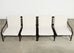 Restoration Hardware Two Piece Carmel Aluminum Garden Sofa 9.5 Ft