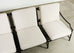 Restoration Hardware Two Piece Carmel Aluminum Garden Sofa 9.5 Ft