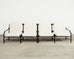 Restoration Hardware Two Piece Carmel Aluminum Garden Sofa 9.5 Ft