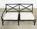 Restoration Hardware Two Piece Carmel Aluminum Garden Sofa 9.5 Ft