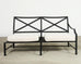 Restoration Hardware Two Piece Carmel Aluminum Garden Sofa 9.5 Ft