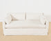 Belgian Linen Slipcover Sofa Settee