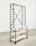 Industrial Style Bronzed Iron Rolling Bookcase Etagere by Suzanne Kasler