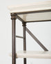 Industrial Style Bronzed Iron Rolling Bookcase Etagere by Suzanne Kasler