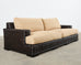 Ralph Lauren Organic Modern Woven Rattan Canyon Sofa