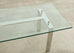 Ralph Lauren Italian Chrome Glass Langham Dining Table