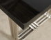 Ralph Lauren Black Lacquer and Chrome Hudson Dining Table