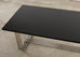 Ralph Lauren Black Lacquer and Chrome Hudson Dining Table