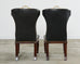 Set of Four Ralph Lauren Tufted Leather Dining Chairs