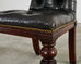 Set of Four Ralph Lauren Tufted Leather Dining Chairs