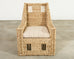 Ralph Lauren Organic Modern Woven Seagrass Wicker Armchair