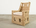 Ralph Lauren Organic Modern Woven Seagrass Wicker Armchair