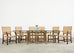 Set Eight Rose Tarlow Walnut Leather Glenna Dining Chairs