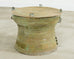 Southeast Asian Bronze Rain Drum Drinks Table with Verdigris