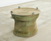 Southeast Asian Bronze Rain Drum Drinks Table with Verdigris