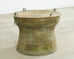 Southeast Asian Bronze Rain Drum Drinks Table with Verdigris