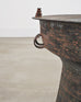 Southeast Asian Patinated Bronze Rain Drum Drink Table 2 Ft